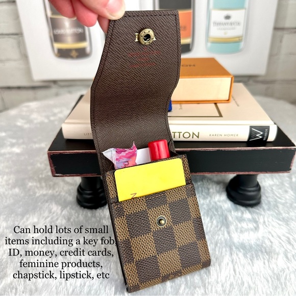 Louis Vuitton Damier Ebene mini pouch bag LIKE NEW - Picture 8 of 10